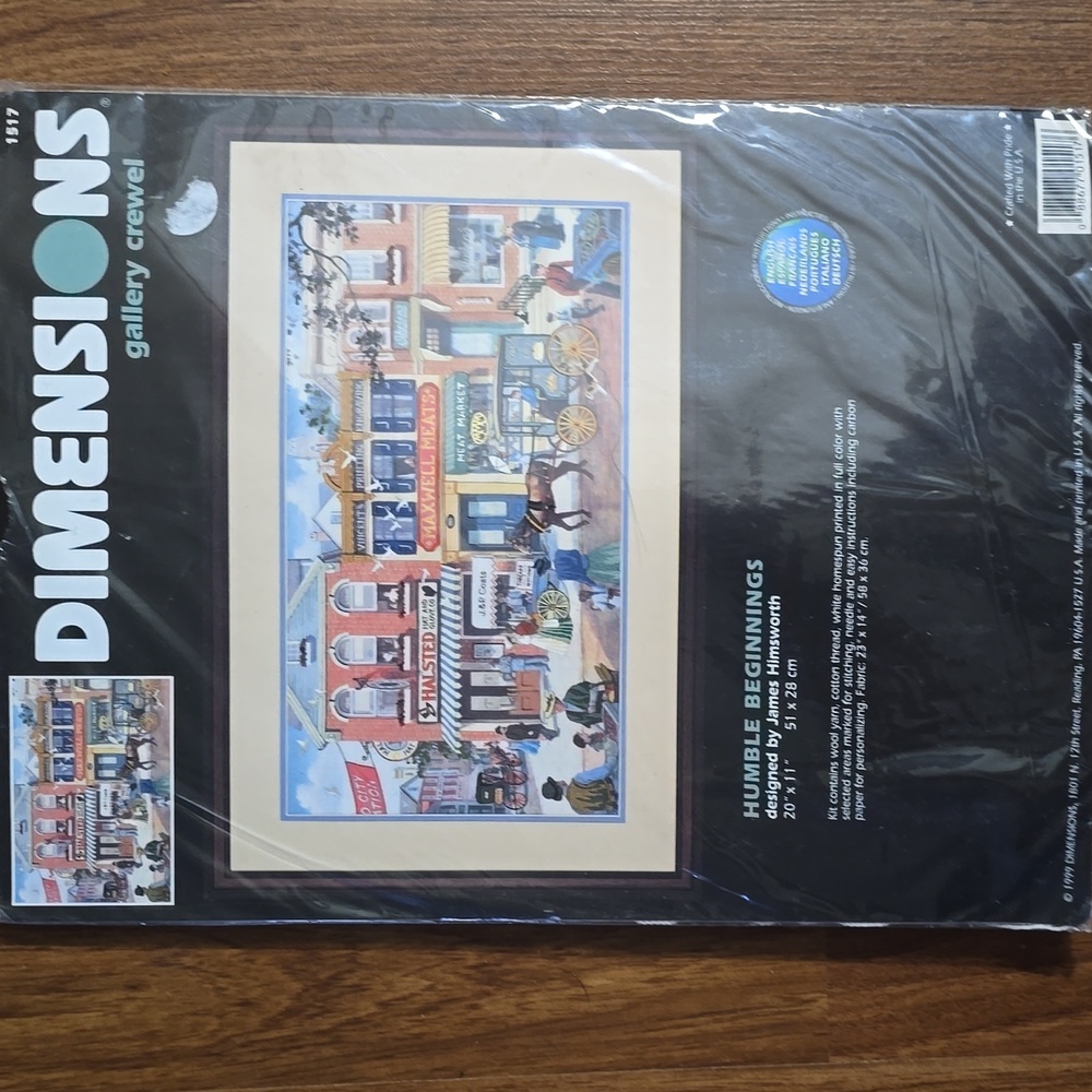 Dimensions Gallery Crewel Kit - Humble Beginnings Kit 1517